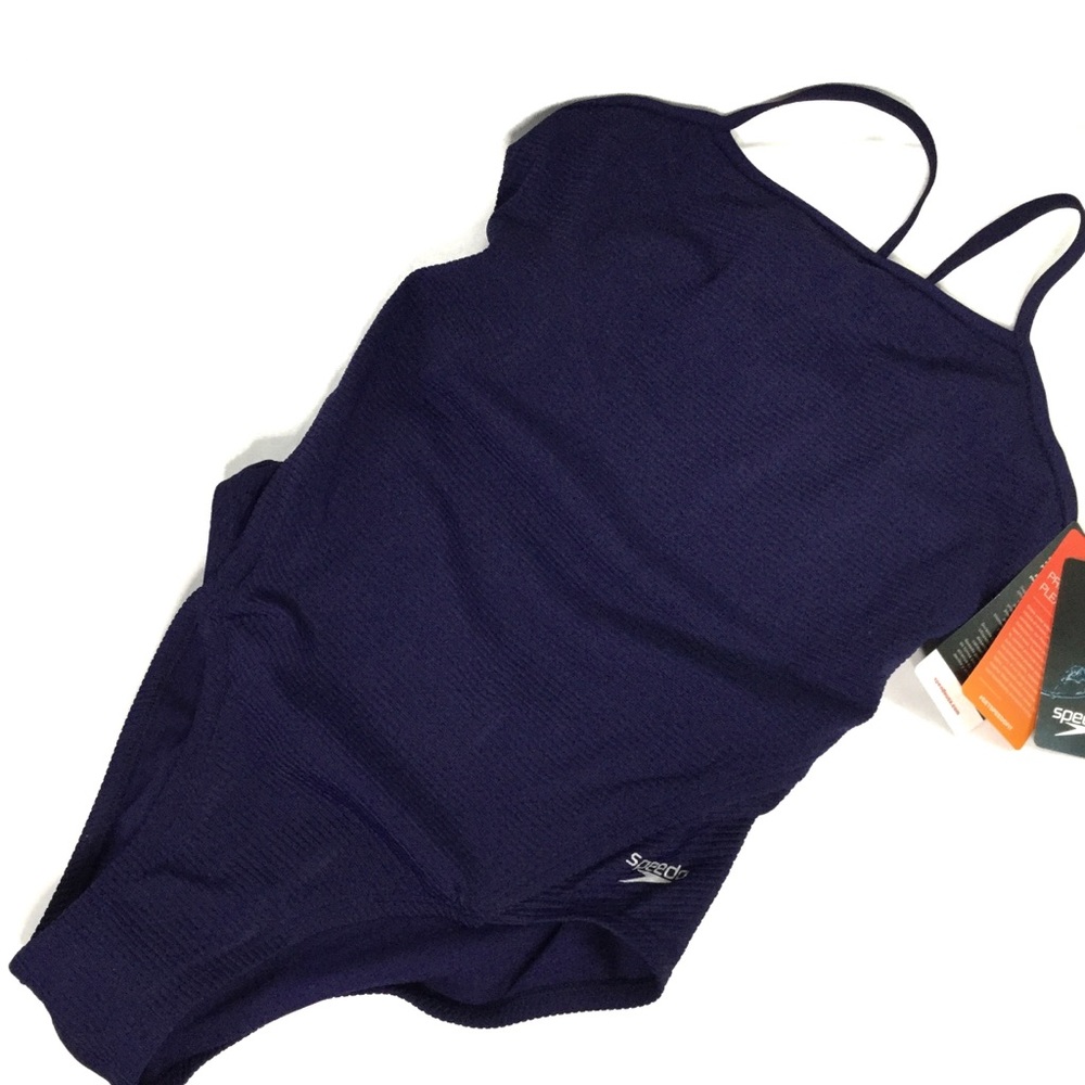 Speedo Women’s Precision Pleat One Piece Swimsuit